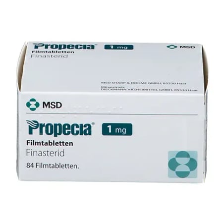 Packung Propecia 1 mg mit 84 Filmtabletten von MSD